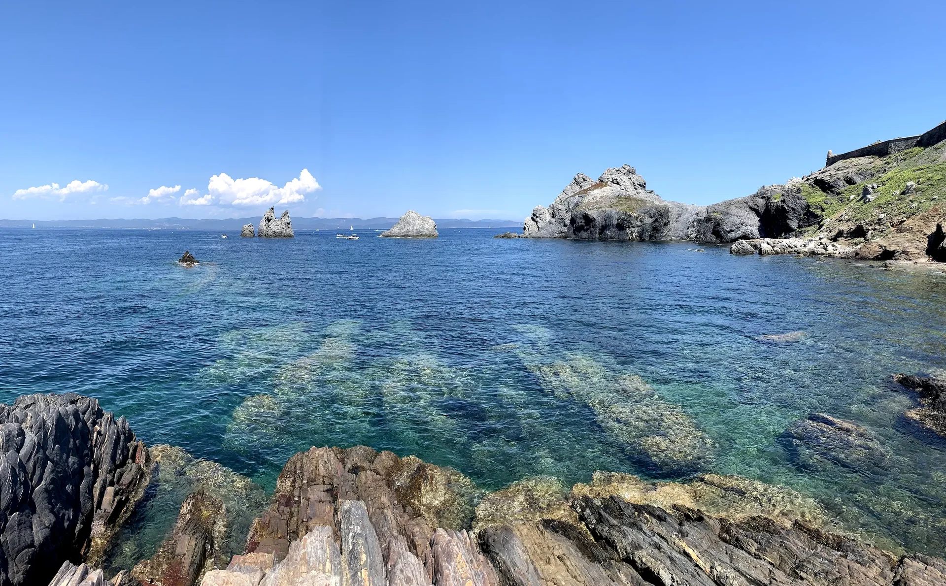 Blick auf Hyeres und das Meer